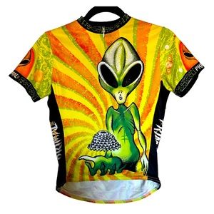 Vintage Primal Cycling Top Alien Sz L